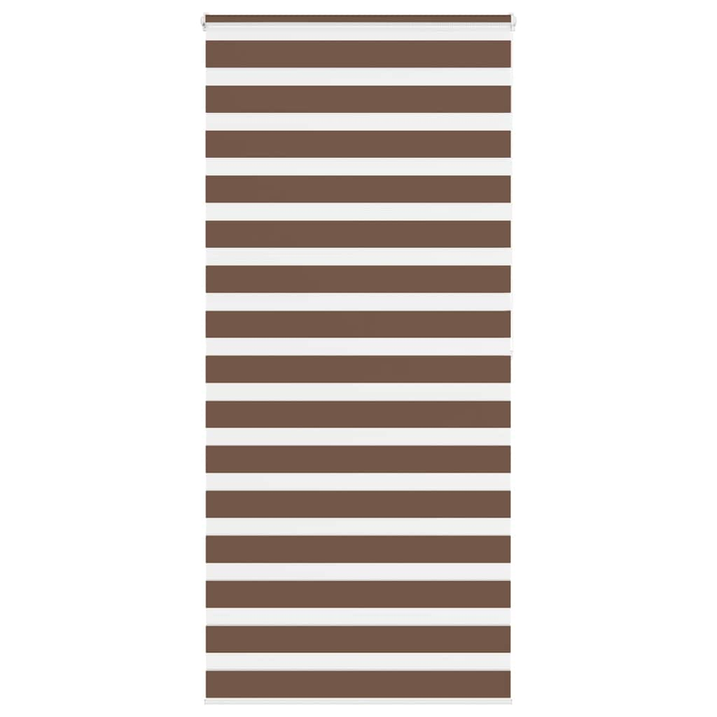 Vidaxl Zebra roller blind 105x200 cm Fabric width 100.9 cm polyester brown