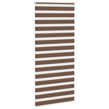 Vidaxl Zebra roller blind 110x200 cm dust width 105.9 cm polyester brown