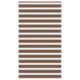 Vidaxl Zebra Rouleau aveugle 120x200 cm Largeur de poussière 115,9 cm Brown en polyester