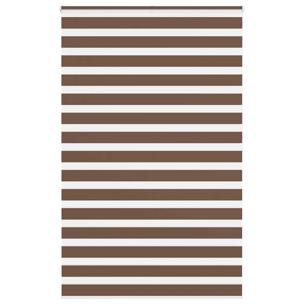 Vidaxl Zebra roller blind 150x200 cm dust width 145.9 cm polyester brown