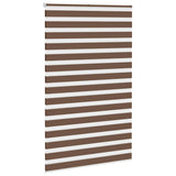 Vidaxl Zebra roller blind 150x200 cm dust width 145.9 cm polyester brown