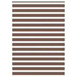 Vidaxl Zebra Roller Blind 155x200 cm Støvbredde 150,9 cm Polyester Brown