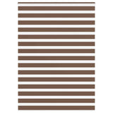 Vidaxl Zebra Rouleau aveugle 160x200 cm Largeur de poussière 155,9 cm Brun polyester