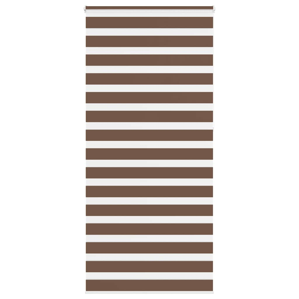 Vidaxl Zebra roller blind 100x230 cm dust width 95.9 cm Polyester Brown