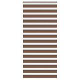 Vidaxl zebra rullo cieco 115x230 cm Larghezza tessuto 110,9 cm in poliestere marrone