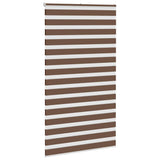 Vidaxl Zebra Roller Blind 120x230 cm Stofbredde 115,9 cm polyesterbrun