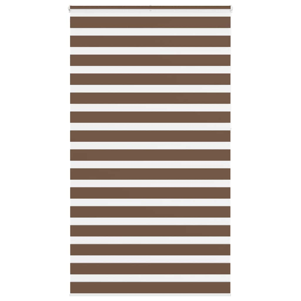 Vidaxl Zebra Rouleau aveugle 130x230 cm Largeur de tissu 125,9 cm Brown en polyester