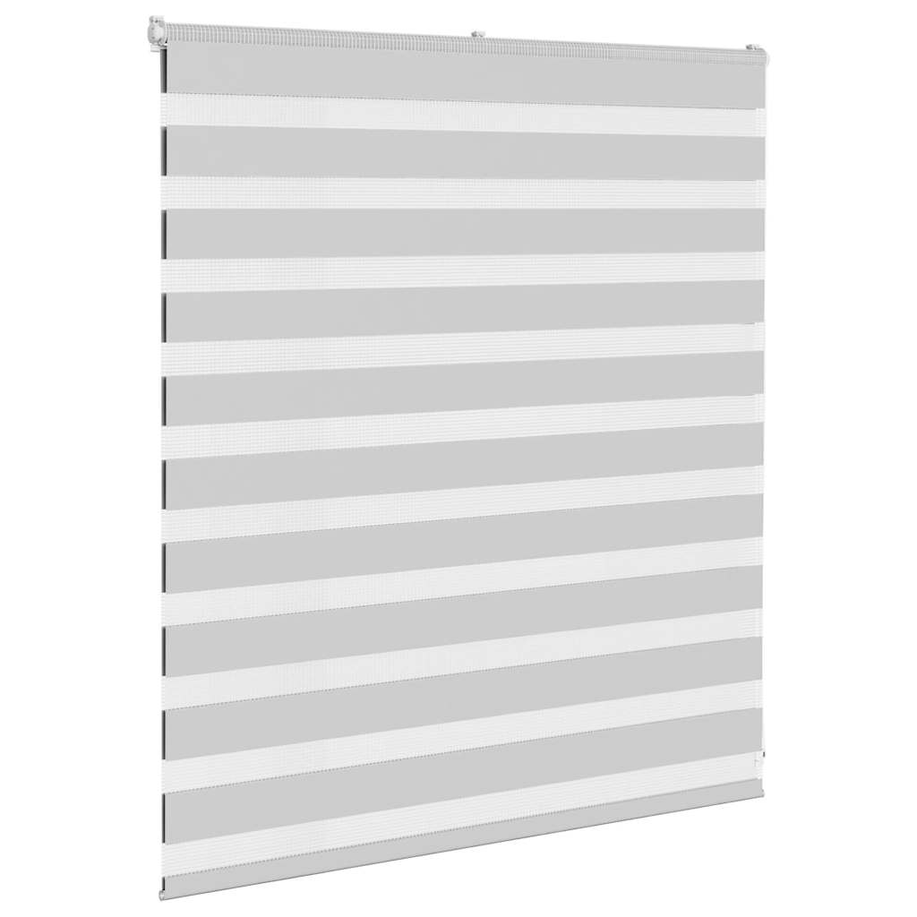 Vidaxl Zebra Roller Blind 120x100 cm Szerokość tkaniny 115,9 cm jasnoszary