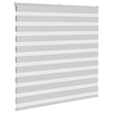 Vidaxl Zebra roller blind 140x100 cm dust width 135.9 cm light gray