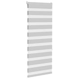 Vidaxl zebra rolgordijn 65x150 cm stofbreedte 60,9 cm lichtgrijs