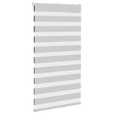 Vidaxl zebra rolgordijn 75x150 cm stofbreedte 70,9 cm lichtgrijs