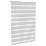 Vidaxl zebra rolgordijn 95x150 cm stofbreedte 90,9 cm lichtgrijs