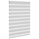 Vidaxl Zebra Roller Blind 110x150 cm Tygbredd 105,9 cm ljusgrå