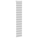 Vidaxl Zebra Rouleau aveugle 40x200 cm Largeur de poussière 35,9 cm Gris clair