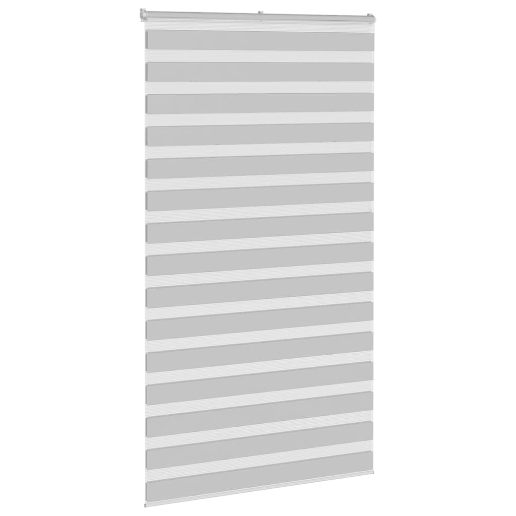 Vidaxl Zebra Roller Blind 125x200 cm Szerokość tkaniny 120,9 cm jasnoszary