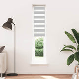 Vidaxl Zebra Roller Blind 40x230 cm Stofbredde 35,9 cm lysegrå