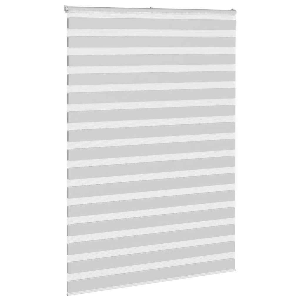 Vidaxl zebra rolgordijn 160x230 cm stofbreedte 155,9 cm lichtgrijs