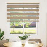 Vidaxl zebra blind 130x150 cm stofbreedte 125,9 cm polyester zandbruin