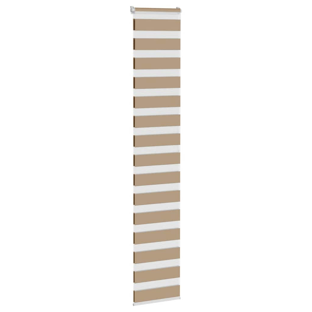 Vidaxl Zebra Blind 40x200 cm dust width 35.9 cm polyester sand brown