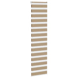 Vidaxl Zebra Blind 60x200 cm dust width 55.9 cm Polyester sand brown