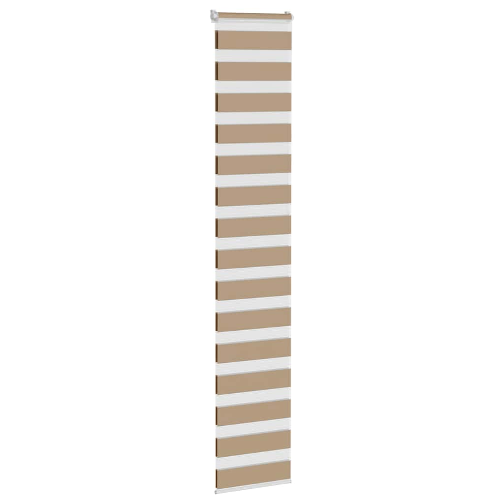 Vidaxl Zebra Blind 50x230 cm dust width 55.9 cm Polyester sand brown