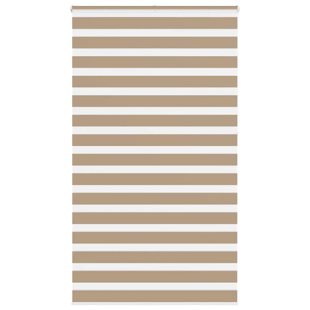 Vidaxl Zebra Blind 130x230 cm dust width 125.9 cm Polyester sand brown