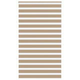 Vidaxl Zebra Blind 130x230 cm dust width 125.9 cm Polyester sand brown