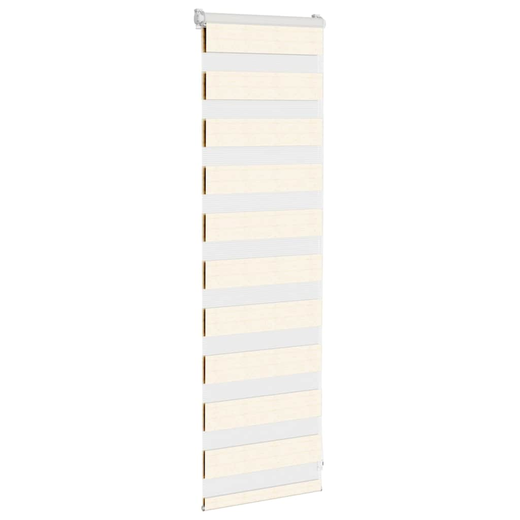 Vidaxl Zebra Roller Blind 50x100 cm Støvbredde 45,9 cm Marmerbeige