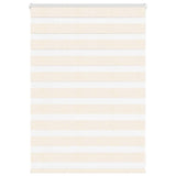 Vidaxl Zebra Roller Blind 110x100 cm Larghezza polvere 105,9 cm Marmerbeige