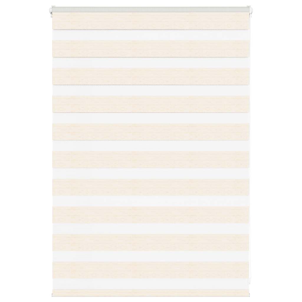 Vidaxl Zebra Rouleau aveugle 115x100 cm Largeur de poussière 110,9 cm Marmerbeige