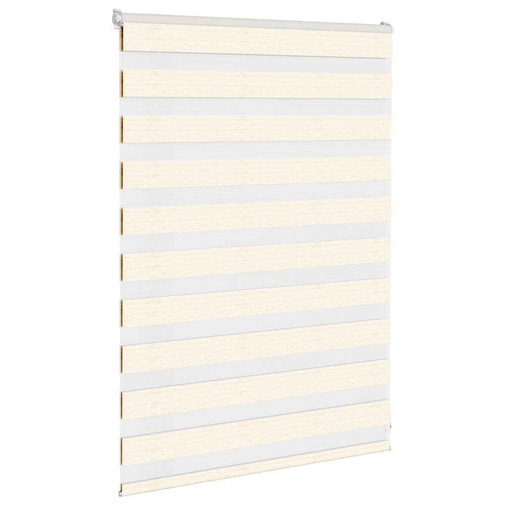 Vidaxl Zebra Roller Blind 115x100 cm Szerokość pyłu 110,9 cm marmerbeige