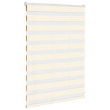 Vidaxl Zebra Roller Blind 115x100 cm Støvbredde 110,9 cm Marmerbeige