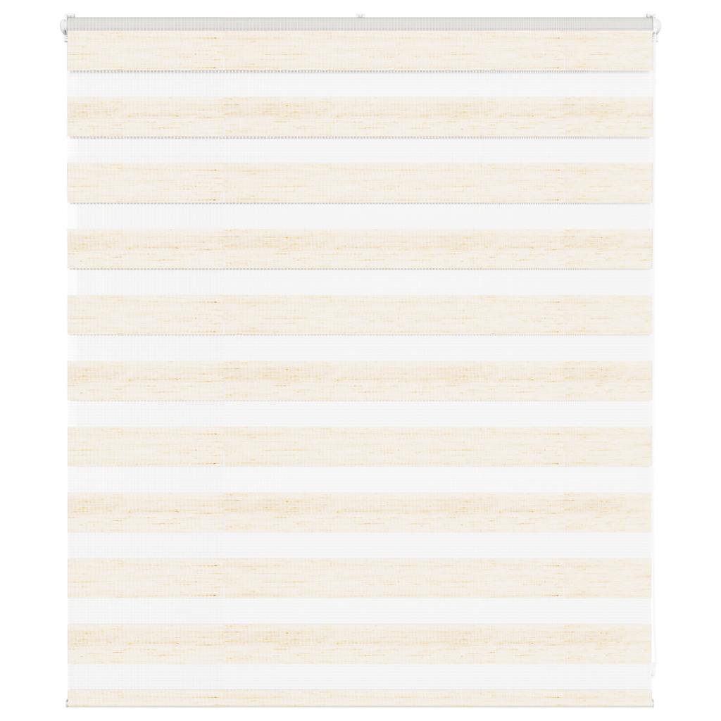 Vidaxl Zebra Roller Blind 120x100 cm Ancho de polvo 115.9 cm Marmerbeige