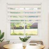 Vidaxl Zebra Roller Blind 120x100 cm Støvbredde 115,9 cm Marmerbeige