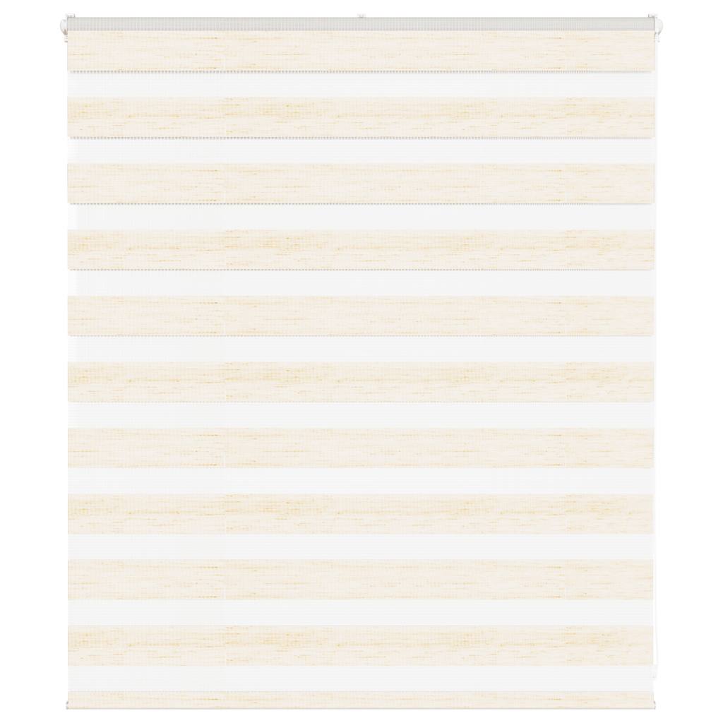 Vidaxl Zebra Roller Blind 125x100 cm Szerokość tkaniny 120,9 cm marmerbeige