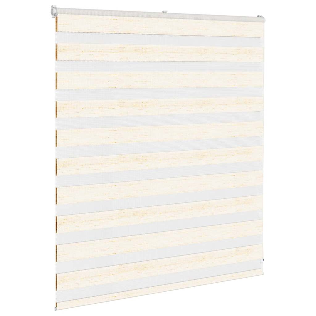 Vidaxl Zebra Roller aveugle 125x100 cm Largeur de tissu 120,9 cm Marmerbeige