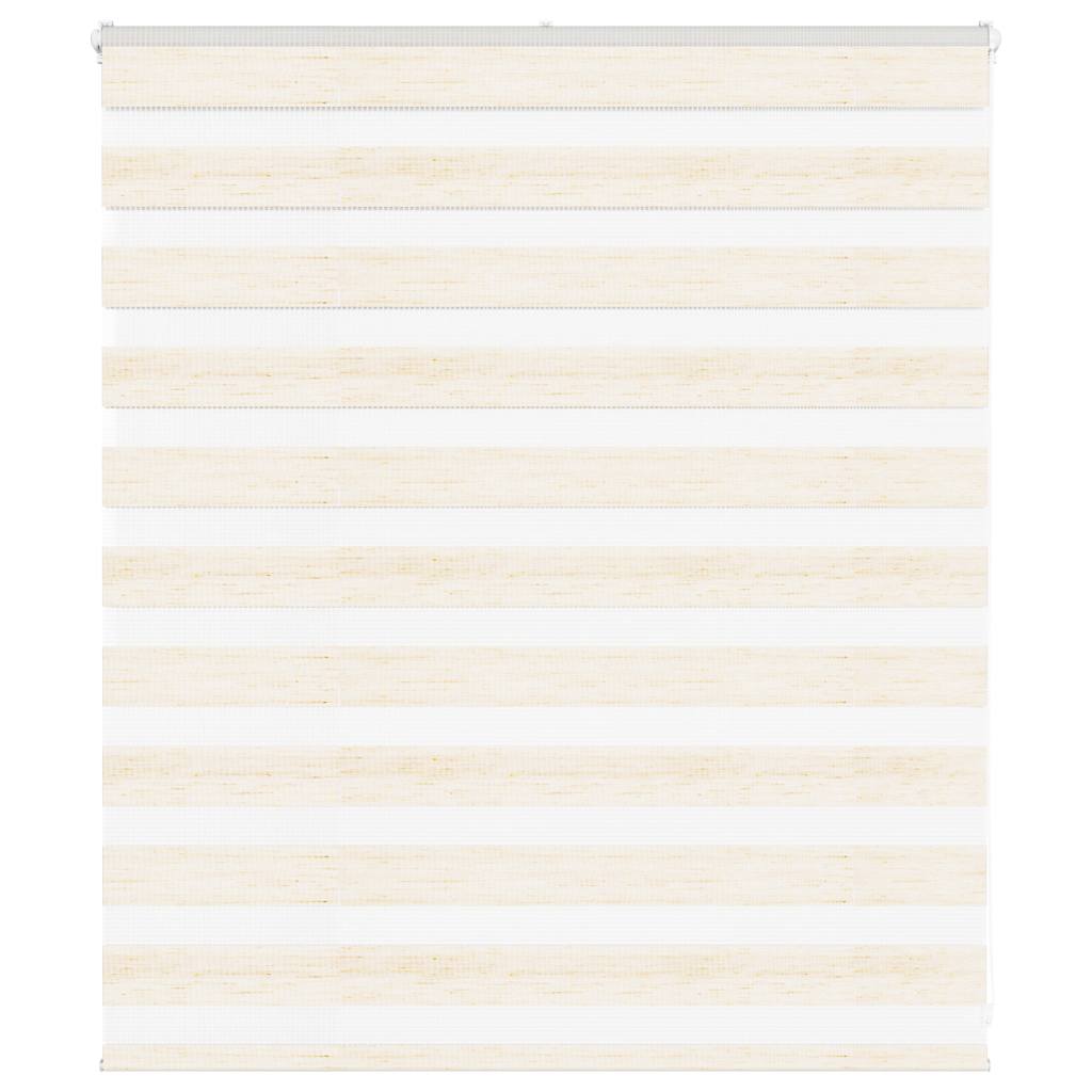 Vidaxl Zebra Roller Blind 135x100 cm Ancho de polvo 130.9 cm Marmerbeige