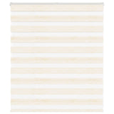 Vidaxl Zebra Roller Blind 135x100 cm Støvbredde 130,9 cm Marmerbeige