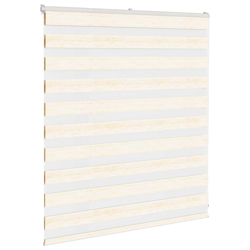 Vidaxl Zebra Roller Blind 135x100 cm Ancho de polvo 130.9 cm Marmerbeige