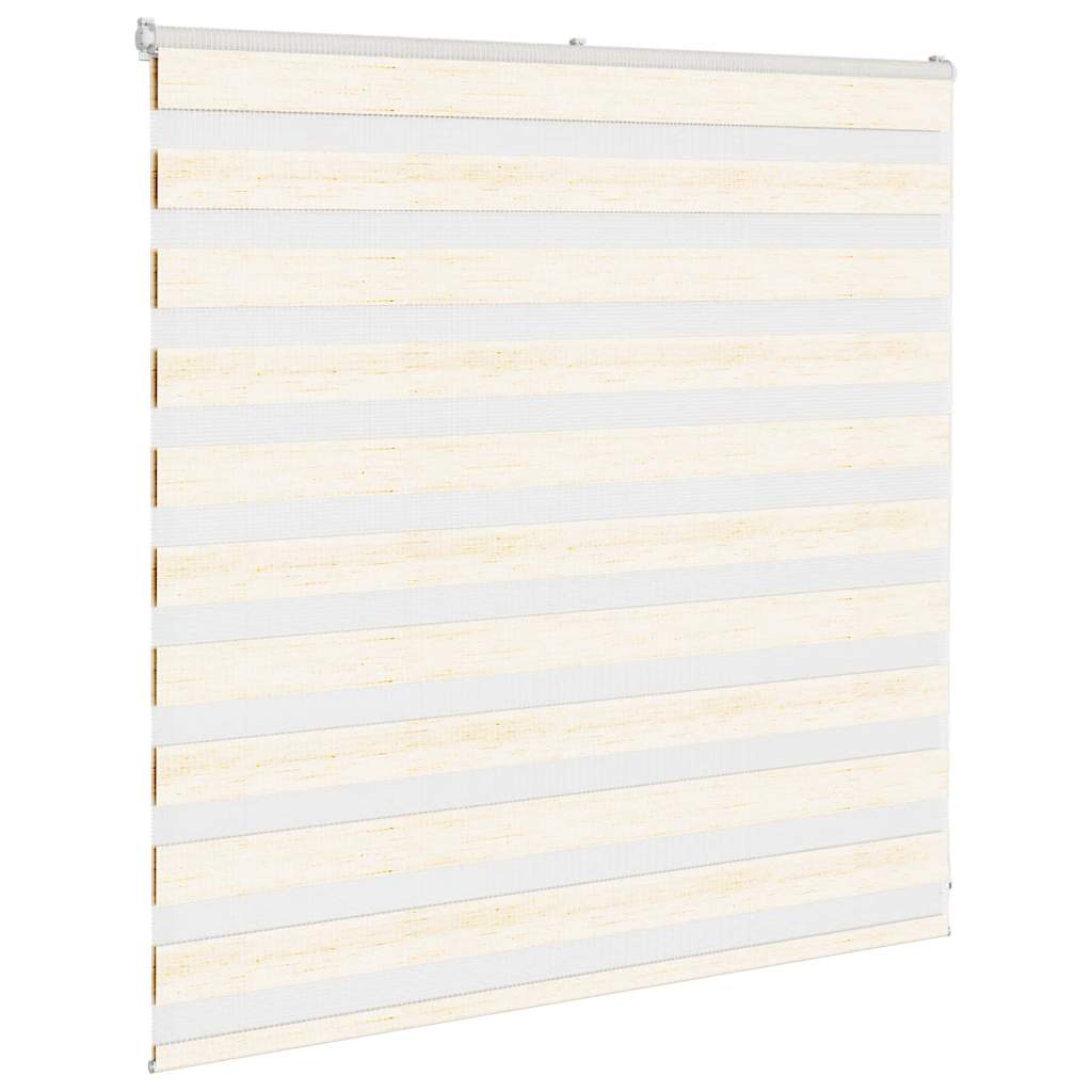 Vidaxl Zebra Roller Blind 145x100 cm Staubbreite 140,9 cm Marmerbeige