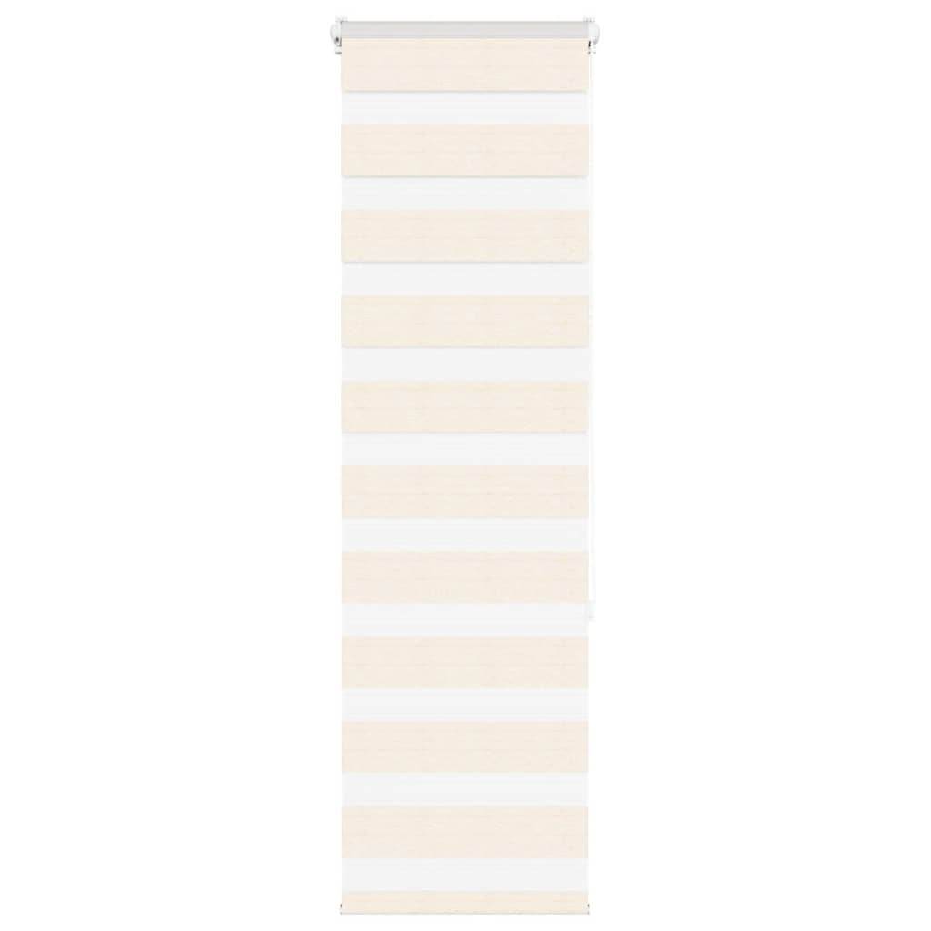 Vidaxl zebra blind 50x150 cm støvbredde 55,9 cm polyester marmerbeige