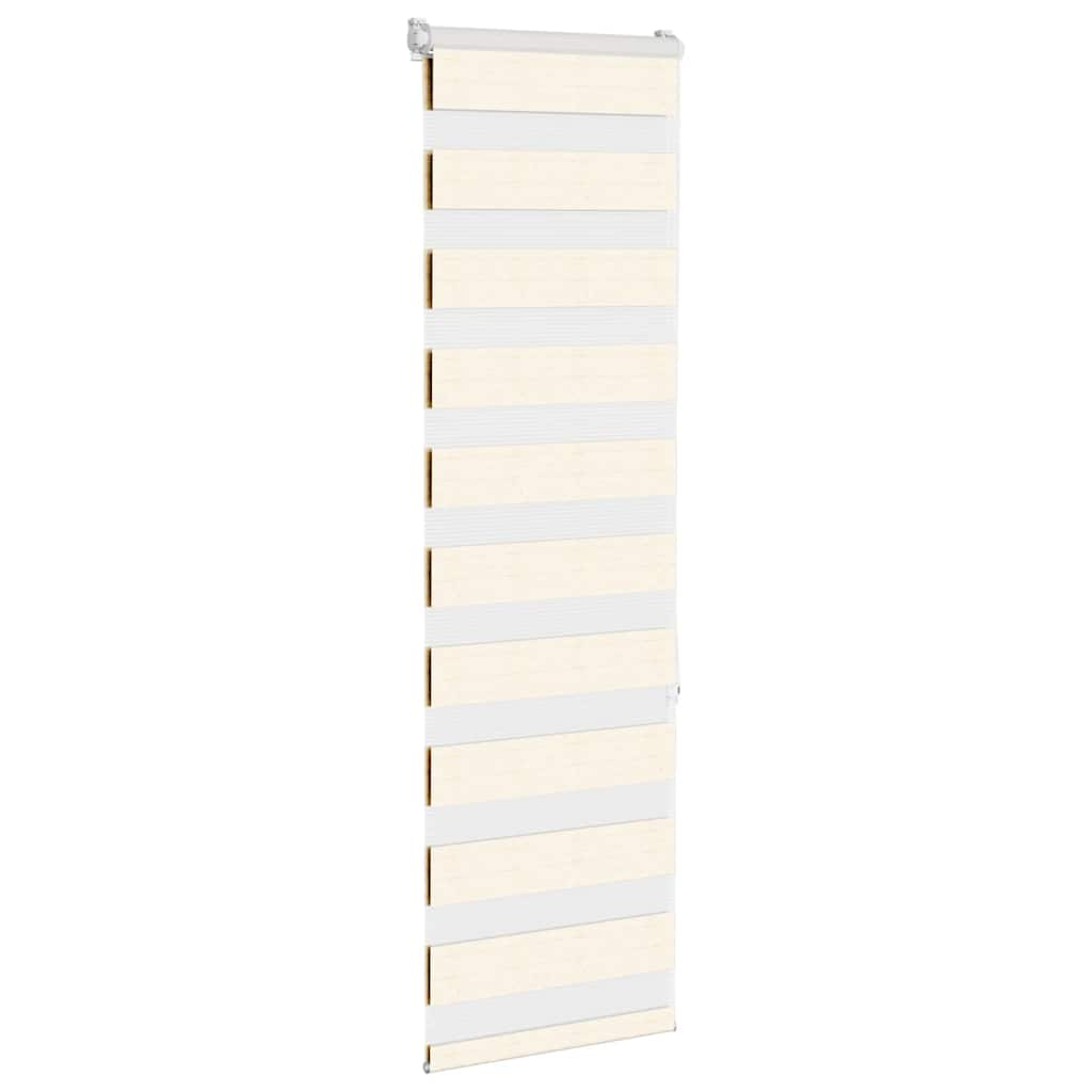 Vidaxl zebra blind 50x150 cm støvbredde 55,9 cm polyester marmerbeige