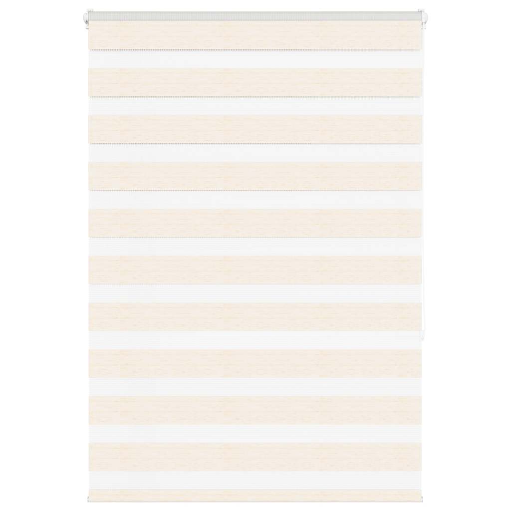 Vidaxl Zebra Roller Blind 110x150 cm Støvbredde 105,9 cm Marmerbeige