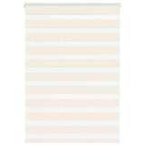 Vidaxl Zebra Roller Blind 110x150 cm Støvbredde 105,9 cm Marmerbeige