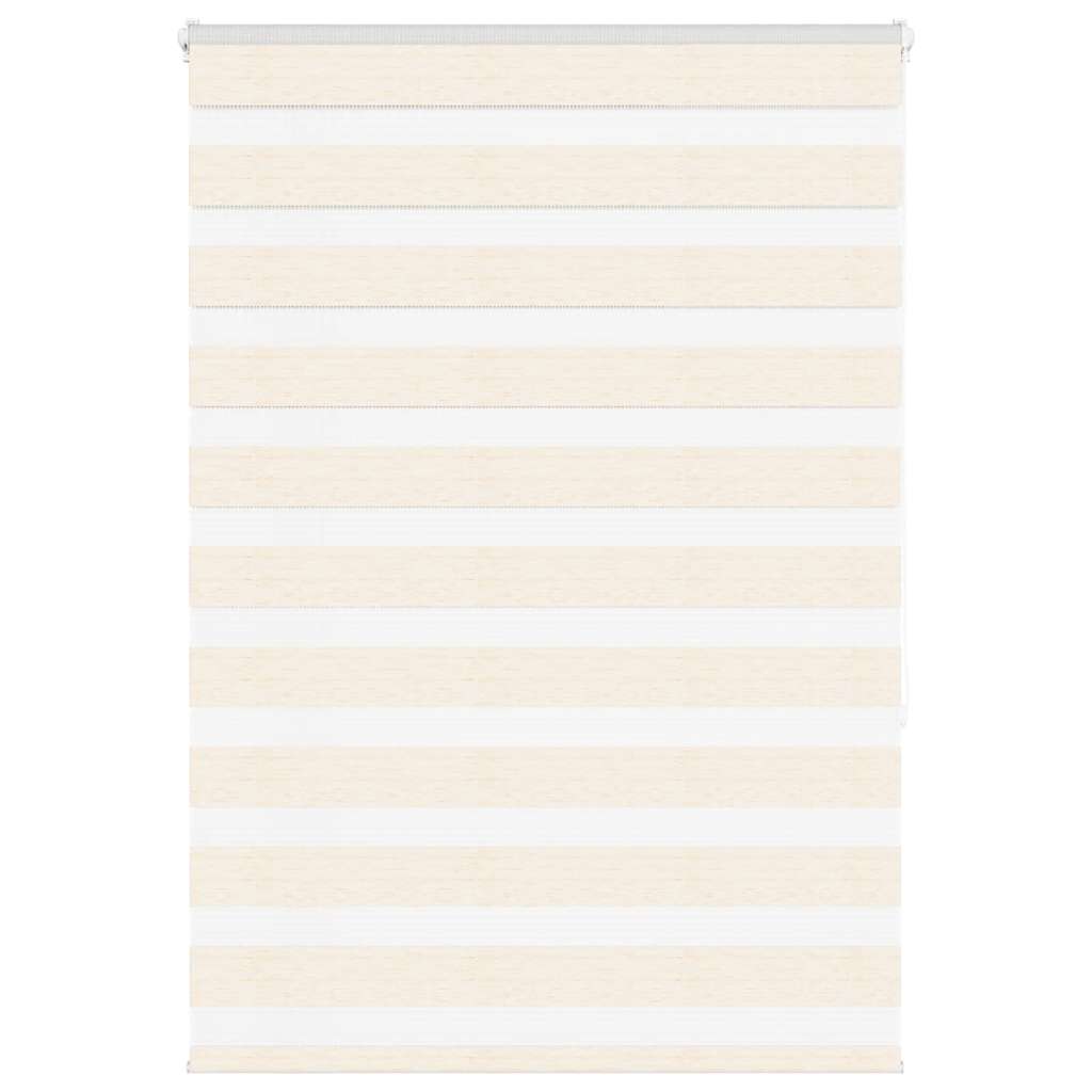 Vidaxl Zebra Roller Blind 115x150 cm Støvbredde 110,9 cm Marmerbeige