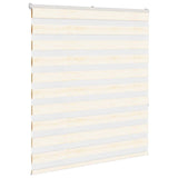 Vidaxl zebra rolgordijn 130x150 cm stofbreedte 125,9 cm marmerbeige