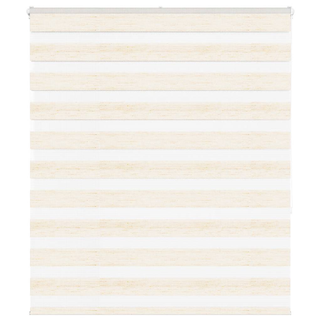 Vidaxl Zebra Roller Blind 135x150 cm Staubbreite 130,9 cm Marmerbeige