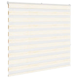 Vidaxl Zebra Roller Blind 155x150 cm Larghezza polvere 150,9 cm Marmerbeige