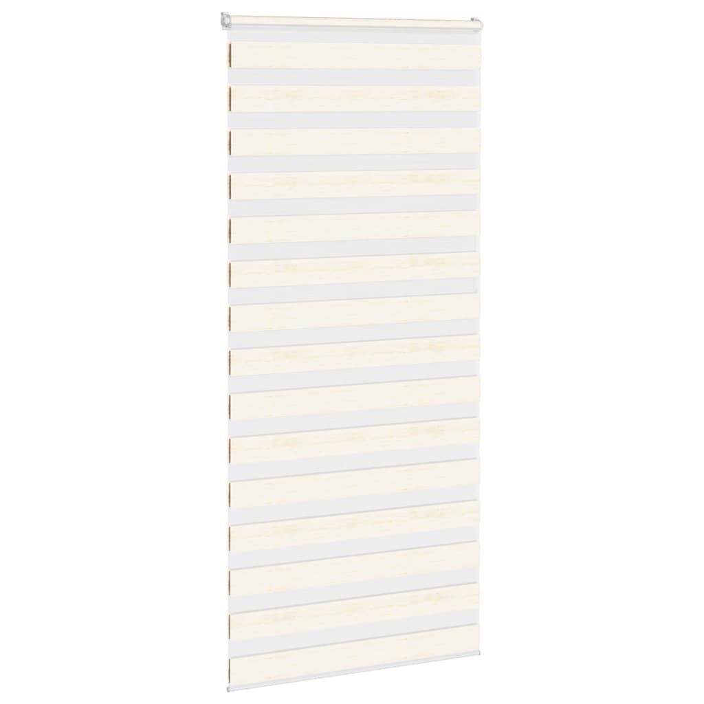 Vidaxl Zebra Roller Blind 105x200 cm Støvbredde 100,9 cm Marmerbeige