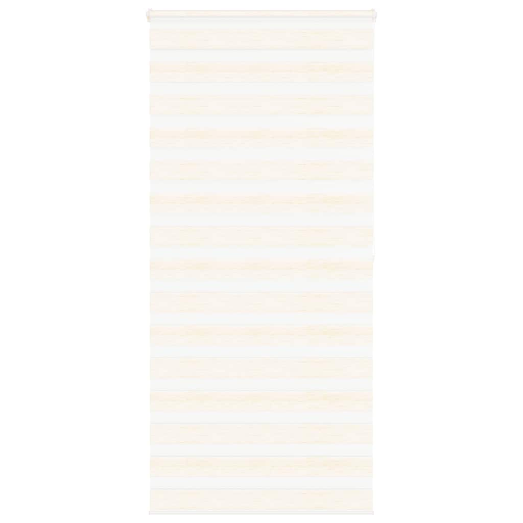 Vidaxl Zebra Roller Blind 115x200 cm Støvbredde 110,9 cm Marmerbeige